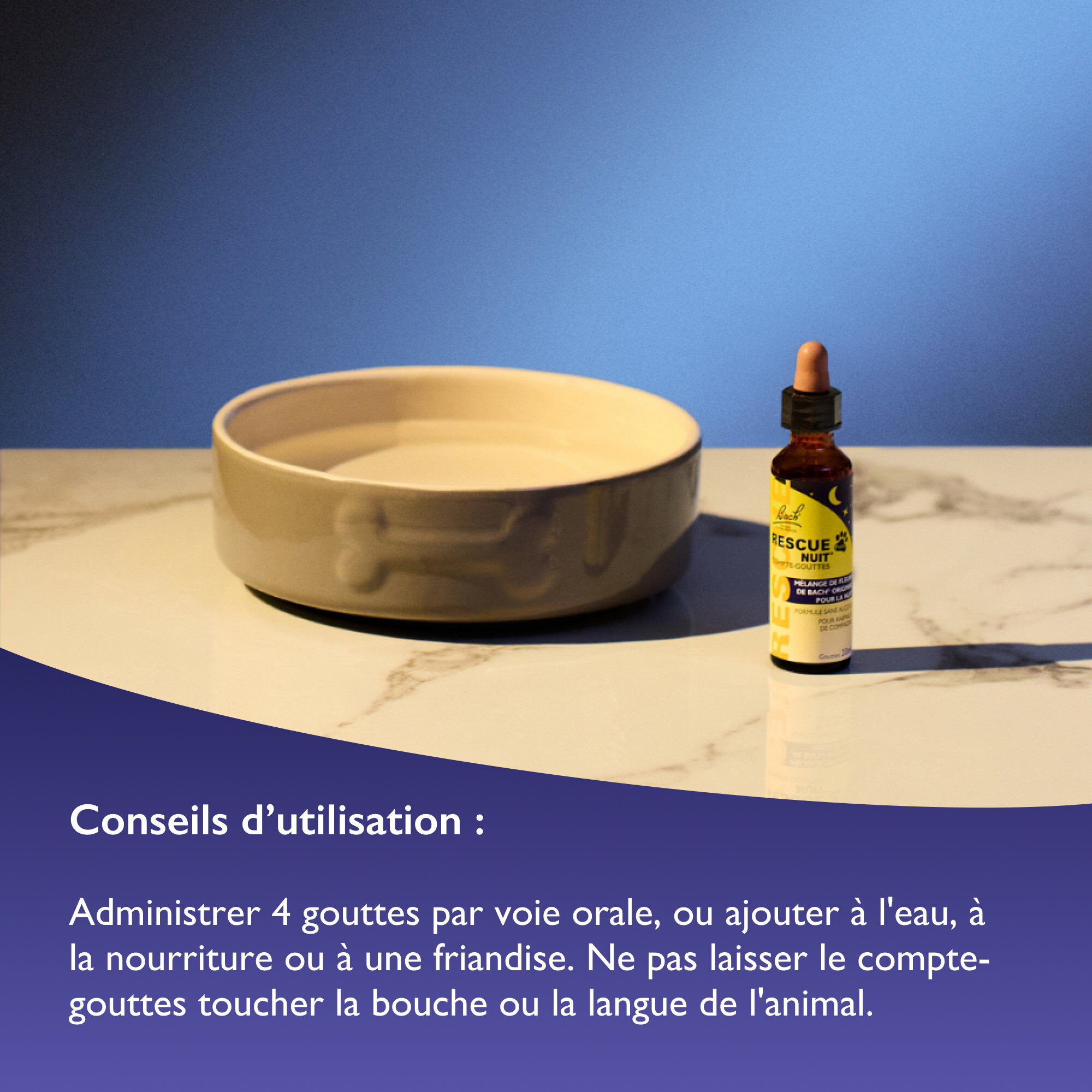 Rescue Pets -  M&eacute;lange NUIT Compte-gouttes Fleur de Bach - 20ml Image num&eacute;ro 5