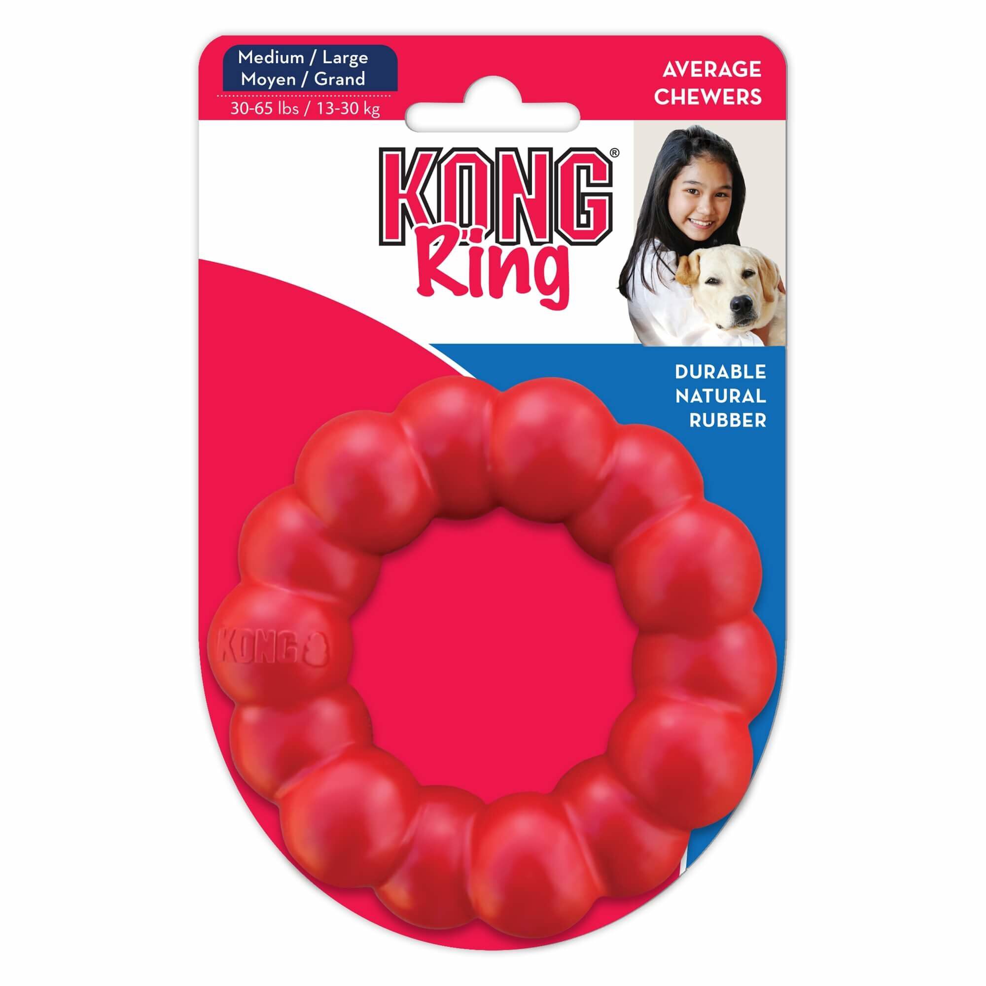 Kong - Jouet Anneau Ring En Caoutchouc pour Chien - M/L Image num&eacute;ro 1
