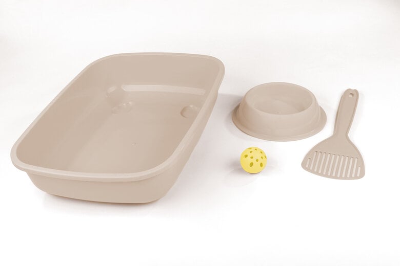 Animalis - Kit Bac à Litière Chaton - Taupe Image numéro 2 Animalis - Kit Bac à Litière Chaton - Taupe Image numéro 2