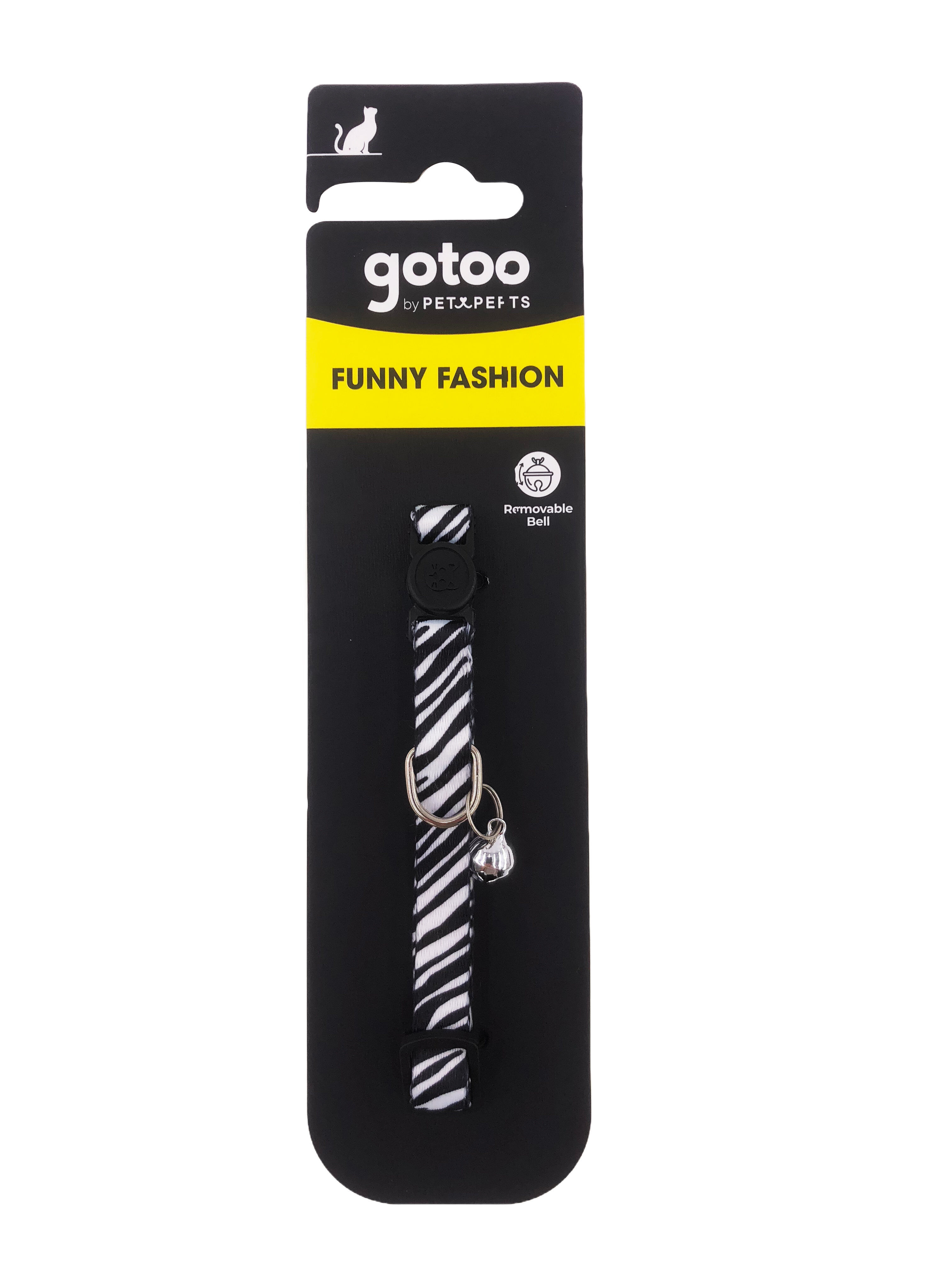 Gotoo - Collier &agrave; Motif de Z&egrave;bre pour Chat - 20/30cm Image num&eacute;ro 3