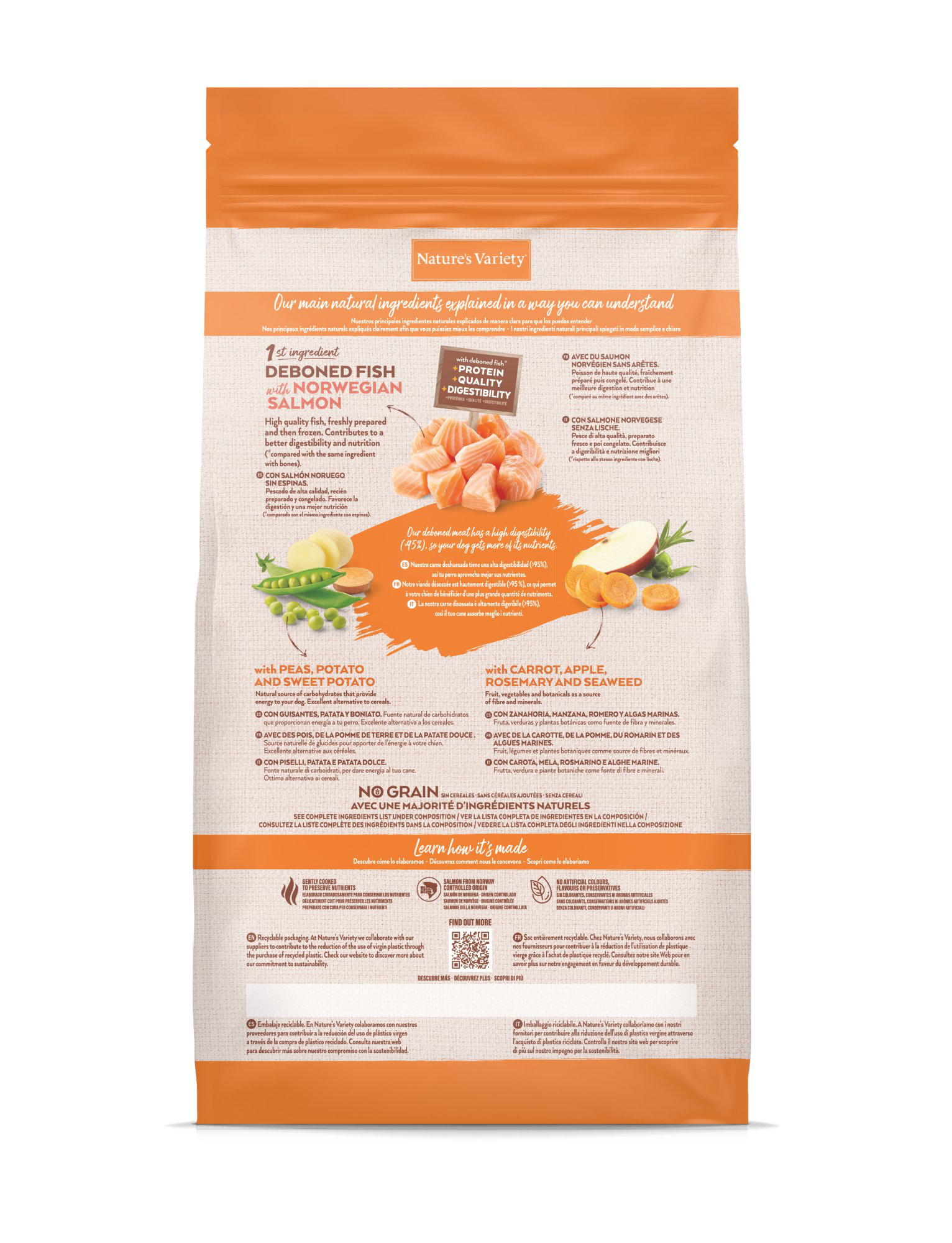 Nature's Variety - Croquettes No Grain Adulte Au Saumon Pour Chiens - 3kg Image num&eacute;ro 6