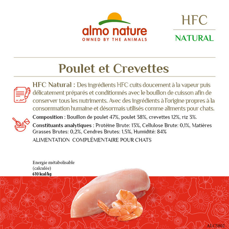 Almo Nature - Pâtée Hfc Light Meal  Thon Et Crevettes - 4 X 50g Image numéro 2 Almo Nature - Pâtée Hfc Light Meal  Thon Et Crevettes - 4 X 50g Image numéro 2