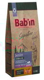 Bab'in - Croquettes Poulet pour Chat Senior Stérilisé
