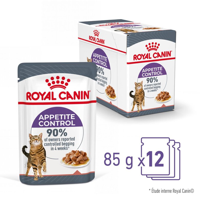 Royal Canin - Sachets Appetite Control Care en Sauce pour Chat - 12x85g Image numéro 12 Royal Canin - Sachets Appetite Control Care en Sauce pour Chat - 12x85g Image numéro 12
