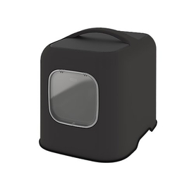 Rotho Mypet - Maison de toilette Noir pour Chats - 51cm