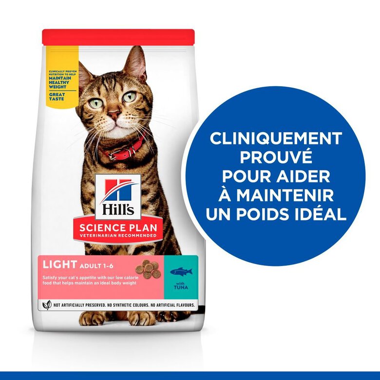 Hill's Science Plan - Adult Light Croquettes Pour Chat Au Thon  -  1,5kg Image numéro 2 Hill's Science Plan - Adult Light Croquettes Pour Chat Au Thon  -  1,5kg Image numéro 2