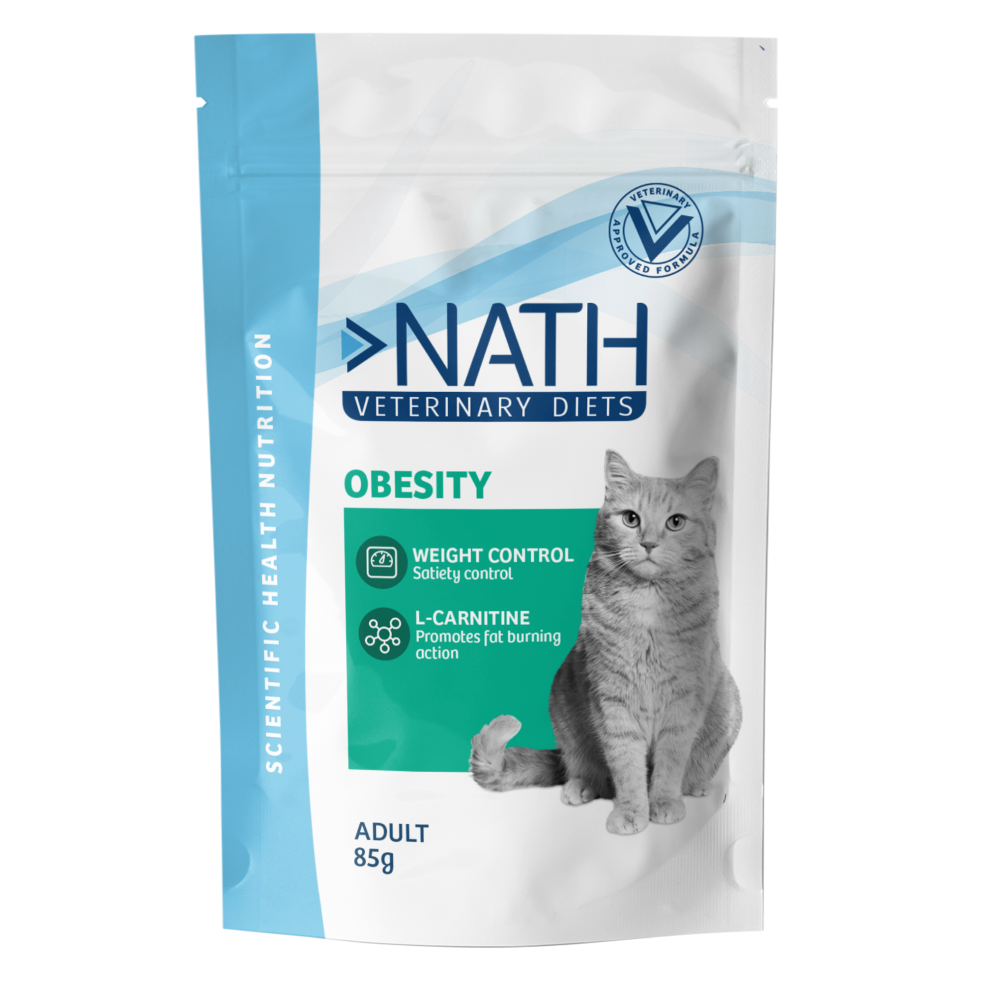 Nath - Sachet Humide Veterinary Diets Formule Surpoids pour Chats - 85g Image num&eacute;ro 1