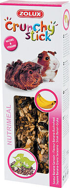 Zolux - Friandises Crunchy Stick Banane et Sarrasin pour Cochon d'inde - 115g