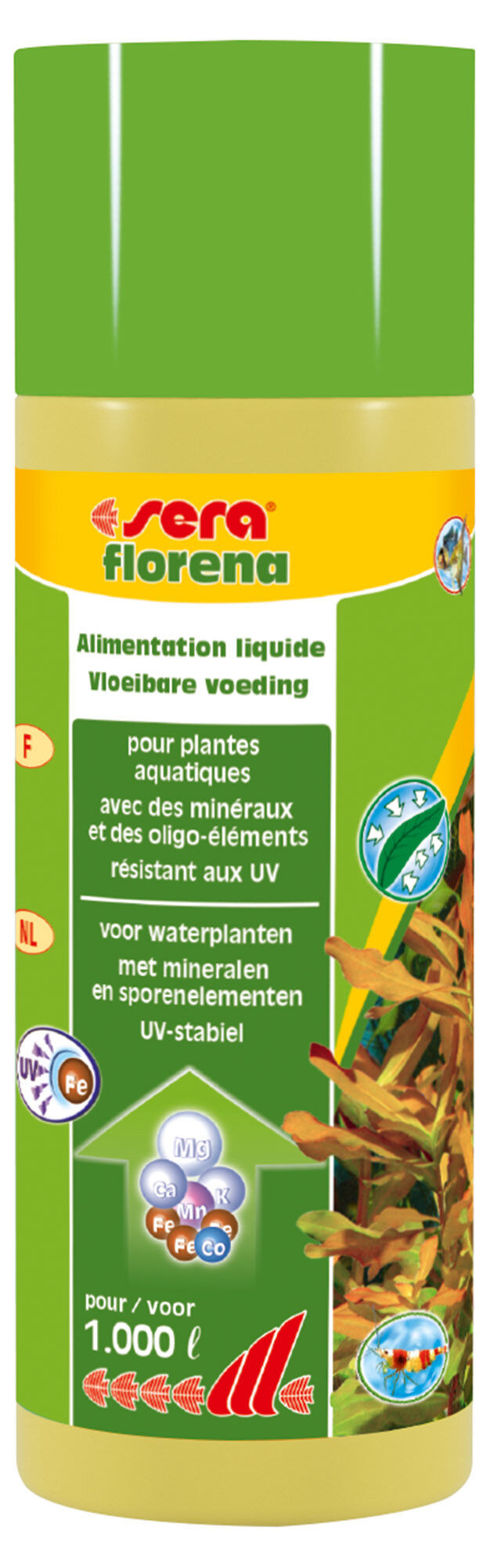 Sera - Soin de Base avec Min&eacute;raux et des Oligo &eacute;l&eacute;ments Florena pour Plantes d'Aquarium - 250ml Image num&eacute;ro 1