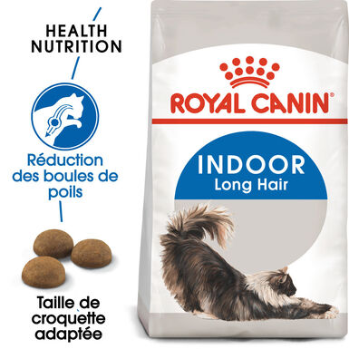 Royal Canin - Croquettes INDOOR LONG HAIR pour Chat d'Intérieur