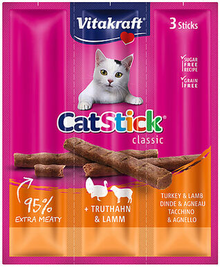 Vitakraft - Friandises Cat Stick Mini à la Dinde pour Chats - x3