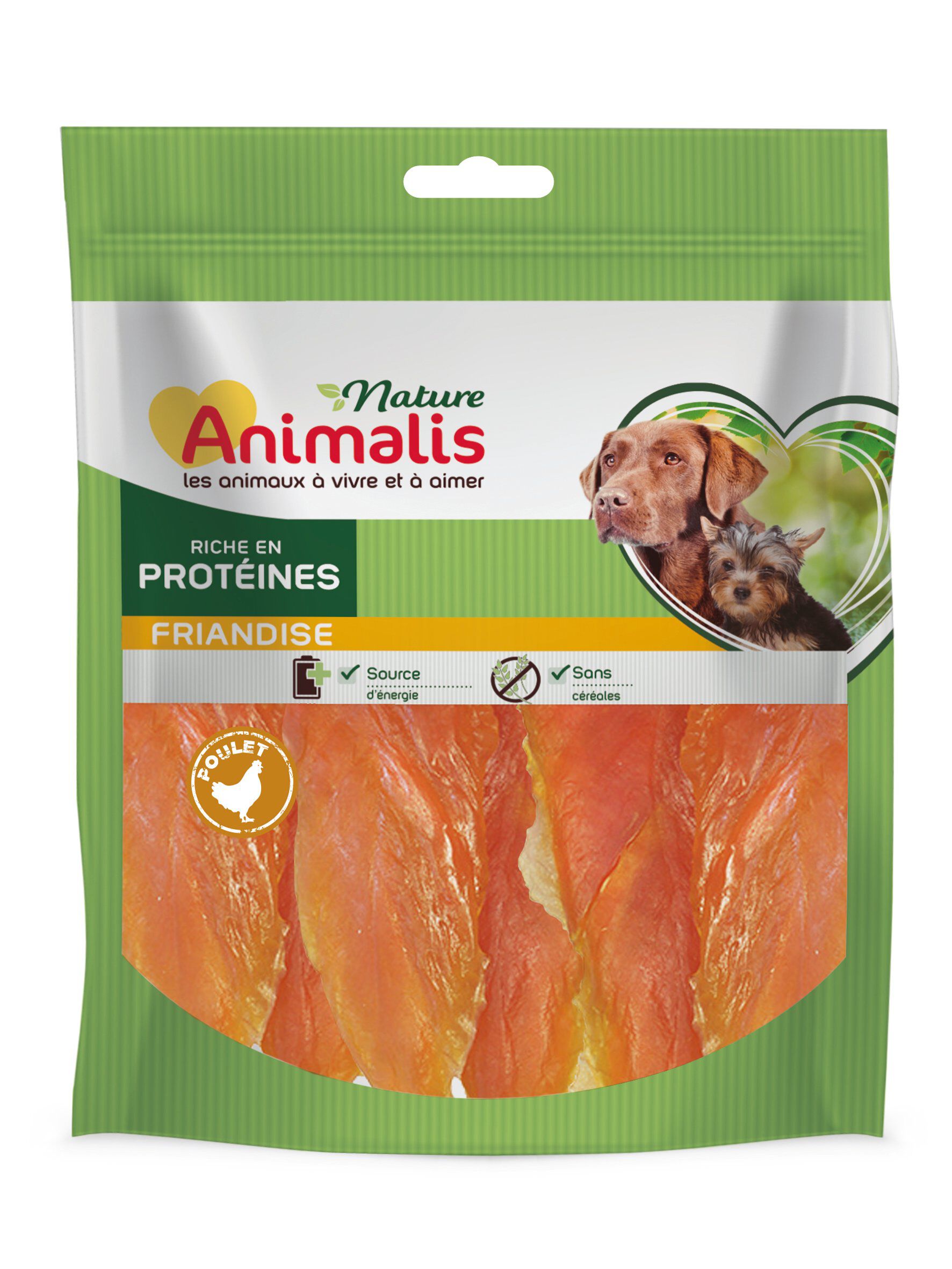 Animalis Nature - Friandises Tendres Escalopes de Poulet pour Chien - 250g Image num&eacute;ro 1