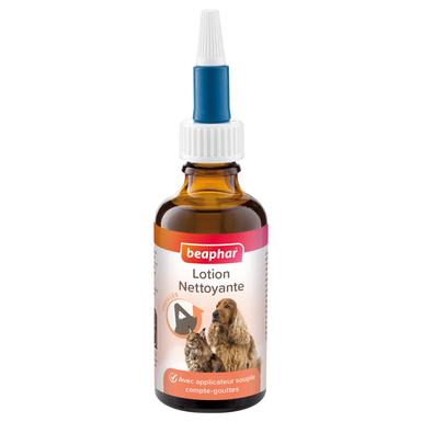 Beaphar - Lotion Nettoyante des Oreilles avec Applicateur Souple pour Chiens et Chats - 50ml