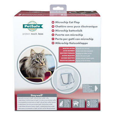 PetSafe - Porte à Puce Electronique pour Chiens et Chats - Blanc