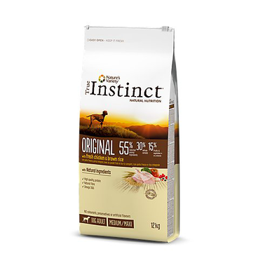 Nature's Variety - Croquettes Chien Original Medium Adult au Poulet - 10kg + 2Kg Offerts