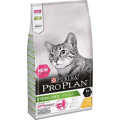 Pro Plan - Croquettes Optidigest Sterilised au Poulet pour Chat - 10Kg