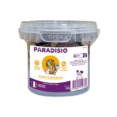 Paradisio - Buchette de Noisetier pour Rongeurs - 120g