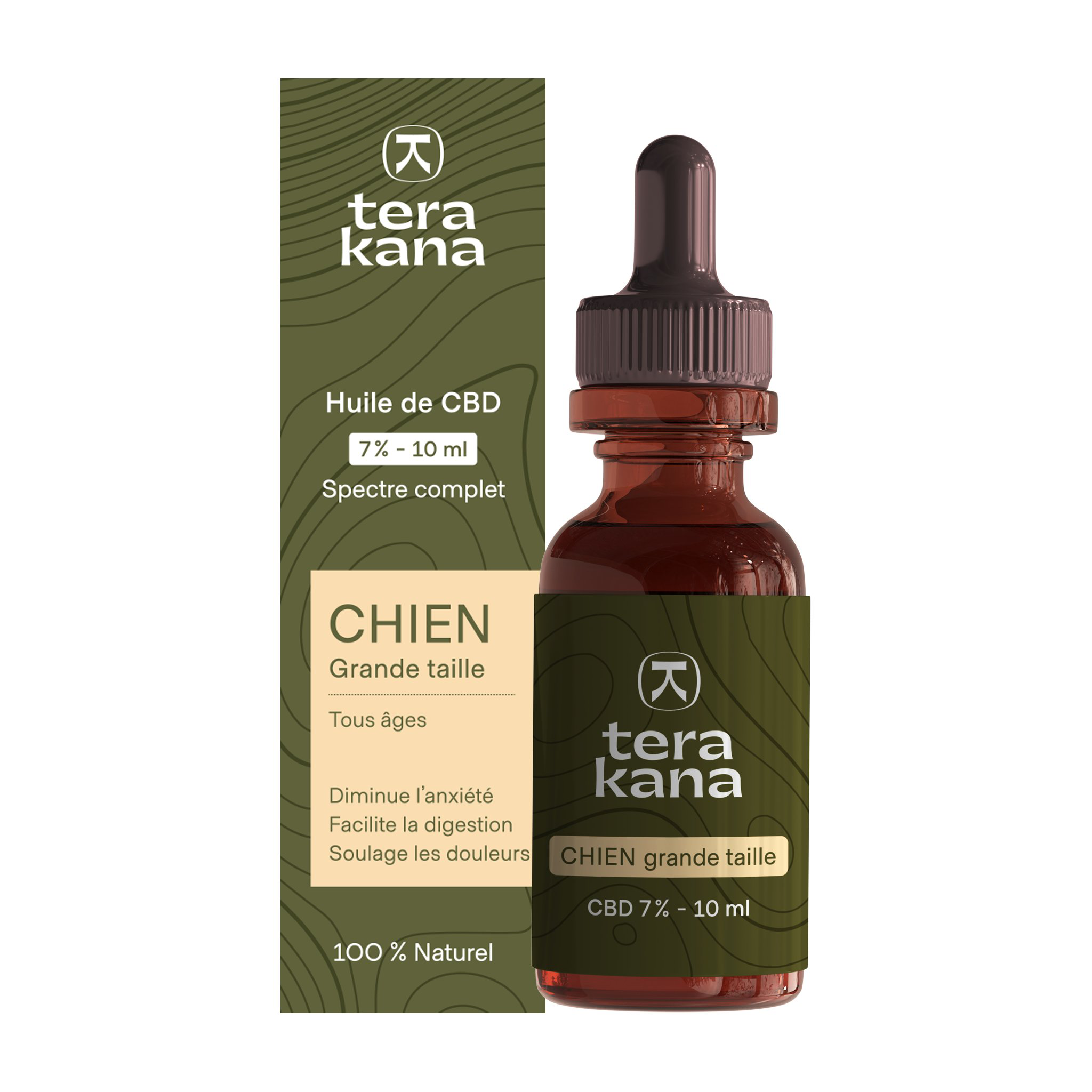 Tera Kana - Huile de CBD 7% pour Grand Chien - 10ml Image num&eacute;ro 1
