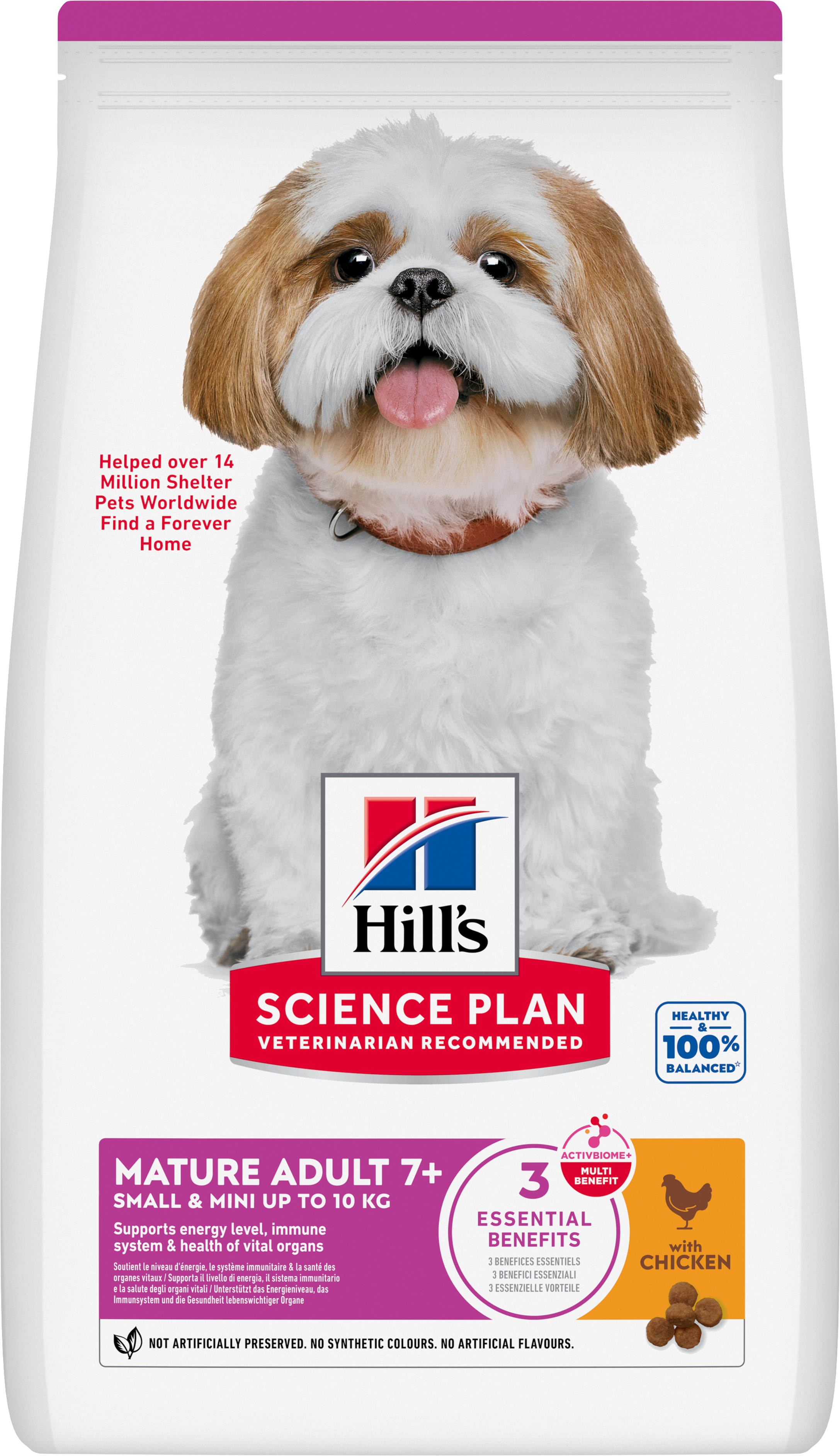 Hill's Science Plan - Mature Adult Small & Mini Croquettes Pour Petit Chien Ag&eacute; Au Poulet  -  1,5kg Image num&eacute;ro 1