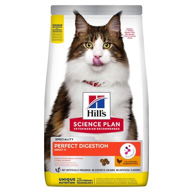 Hill's Science Plan - Croquettes Adulte Perfect Digestion au Poulet pour Chat