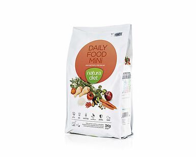 Natura Diet - Croquettes Daily Food Mini Poulet pour Chien - 3Kg