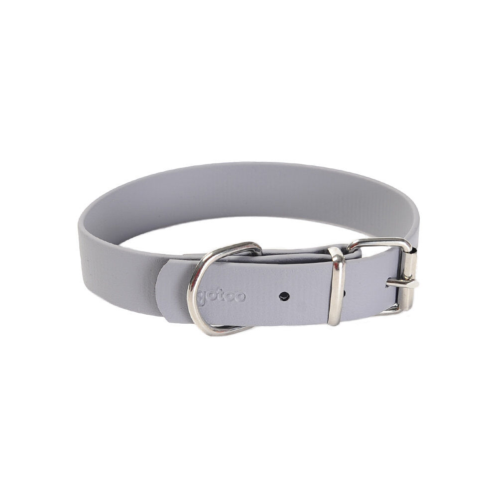 Gotoo - Collier Premium Biotane Gris pour Chien - S Image num&eacute;ro 1