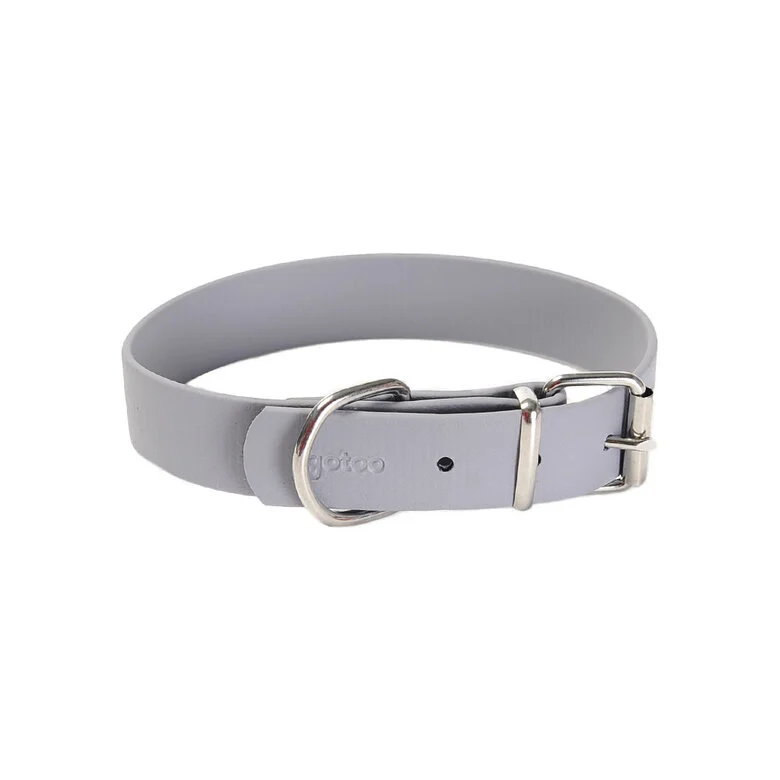 Gotoo - Collier Premium Biotane Gris pour Chien - S Image numéro 1 Gotoo - Collier Premium Biotane Gris pour Chien - S Image numéro 1