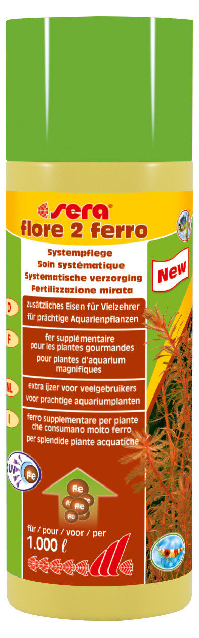 Sera - Soin Fer Suppl&eacute;mentaire Flore 2 Ferro pour Plantes d'Aquarium - 250ml Image num&eacute;ro 1