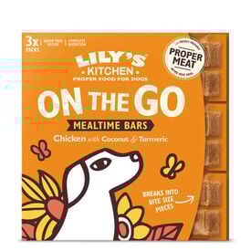 Lily's Kitchen - Repas Barres Complètes au Poulet pour Chien - 3x40g