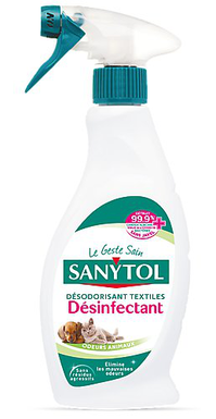 Sanytol - Désinfectant Textiles Animaux - 500ml