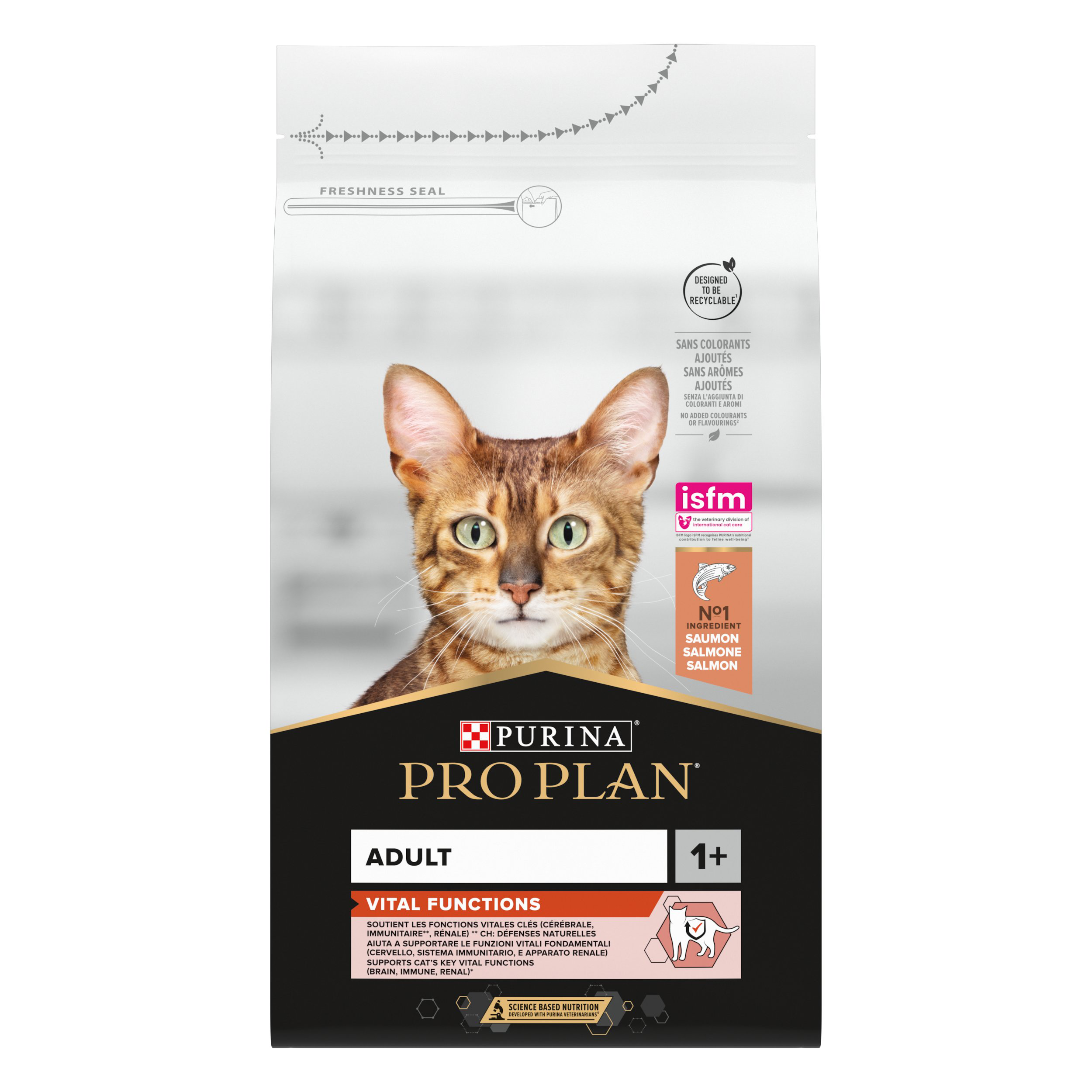 Pro Plan - Croquettes Adult au Saumon pour Chat Adulte - 1,5Kg Image num&eacute;ro 1