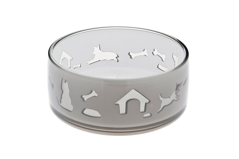 Ferribiella - Bol Duoworld Gris S 330ml pour Chiens - 11,8x5cm image number null