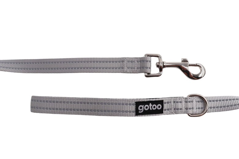 Gotoo - Laisse Essentials en Nylon Premium Gris pour Chien Image numéro 3 Gotoo - Laisse Essentials en Nylon Premium Gris pour Chien Image numéro 3