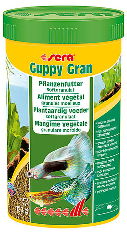 Sera - Aliments Végétal Guppy Gran pour Guppys - 250ml image number null