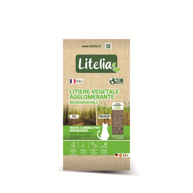 Litelia - Litière Végétale Agglomérante Biodégradable pour Chats