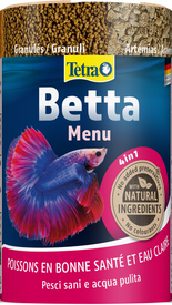 Tetra - Aliment Complet Betta Menu 4en1 pour Poissons Combattants - 100ml