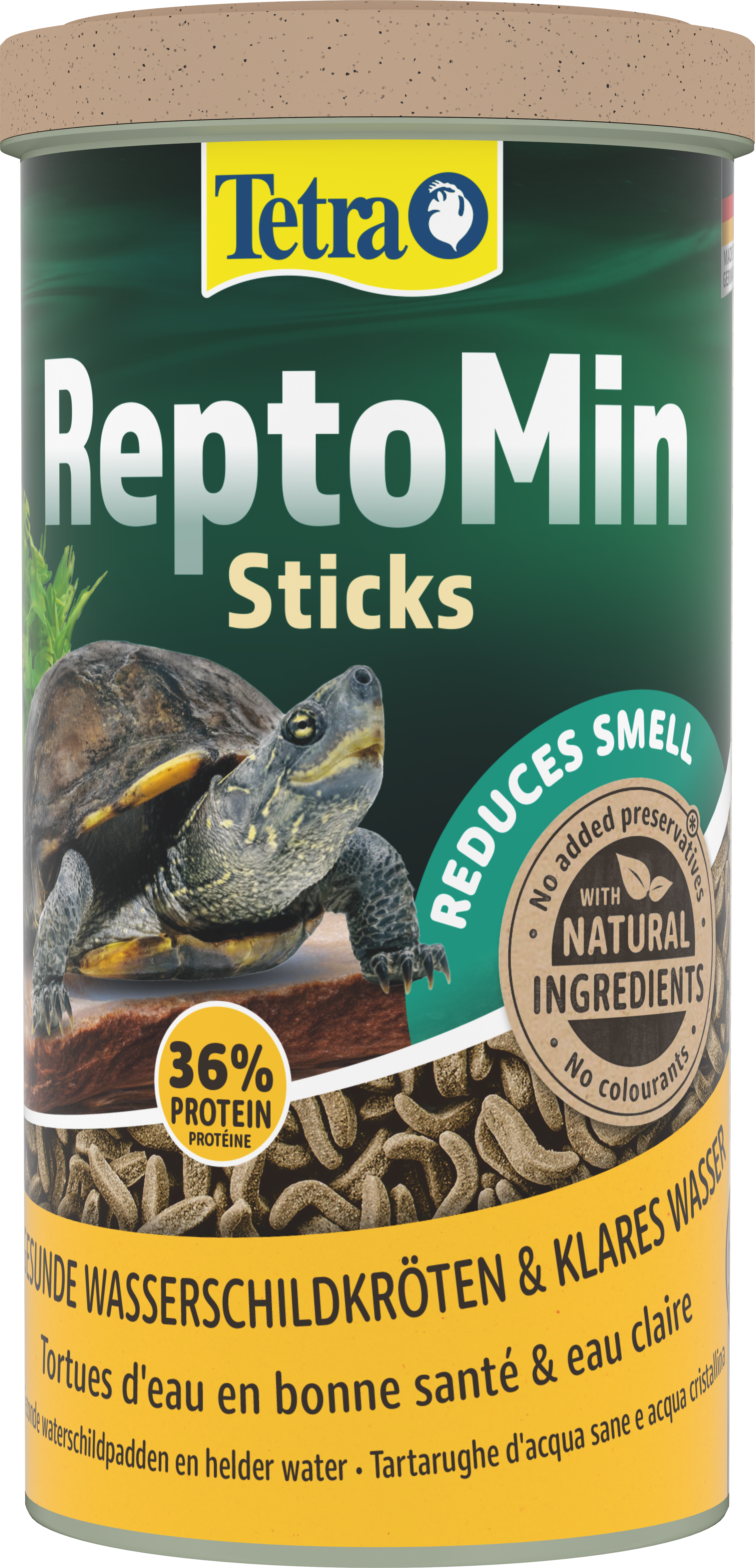 Tetra - Aliment Complet ReptoMin en Sticks pour Tortues d'Eau - 1L Image num&eacute;ro 1