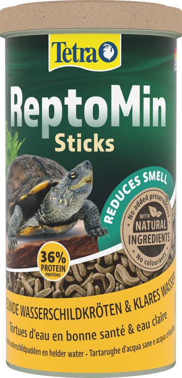 Tetra - Aliment Complet ReptoMin en Sticks pour Tortues d'Eau - 1L Image numéro 1 Tetra - Aliment Complet ReptoMin en Sticks pour Tortues d'Eau - 1L Image numéro 1