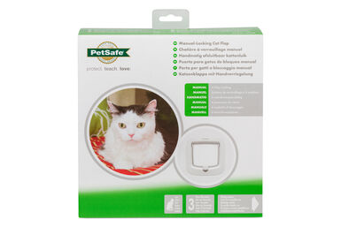 Petsafe - Chatière 4 Positions Luxe pour Chats - Blanc