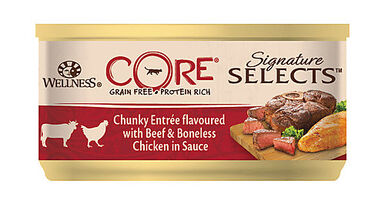 Wellness CORE - Pâtée Signature Selects Bœuf et Poulet pour Chat - 79g