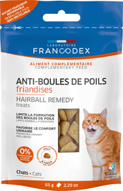 Francodex - Friandises Anti-Boules de Poils pour Chats - 65g