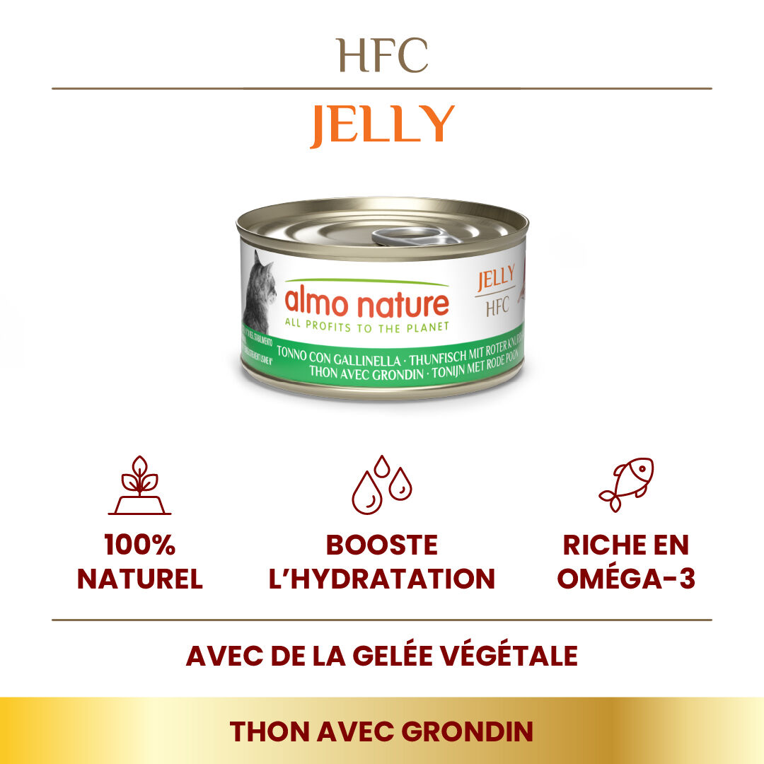 Almo Nature - P&acirc;t&eacute;e HFC Jelly Thon avec Grondin pour Chats - 70g Image num&eacute;ro 2