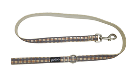 Gotoo - Laisse en Tartan Marron pour Chien - M