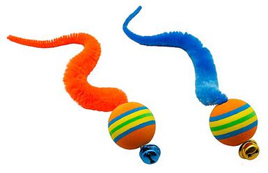 Anka - Jouet Balle Mousse et Serpentin pour Chat - 21cm