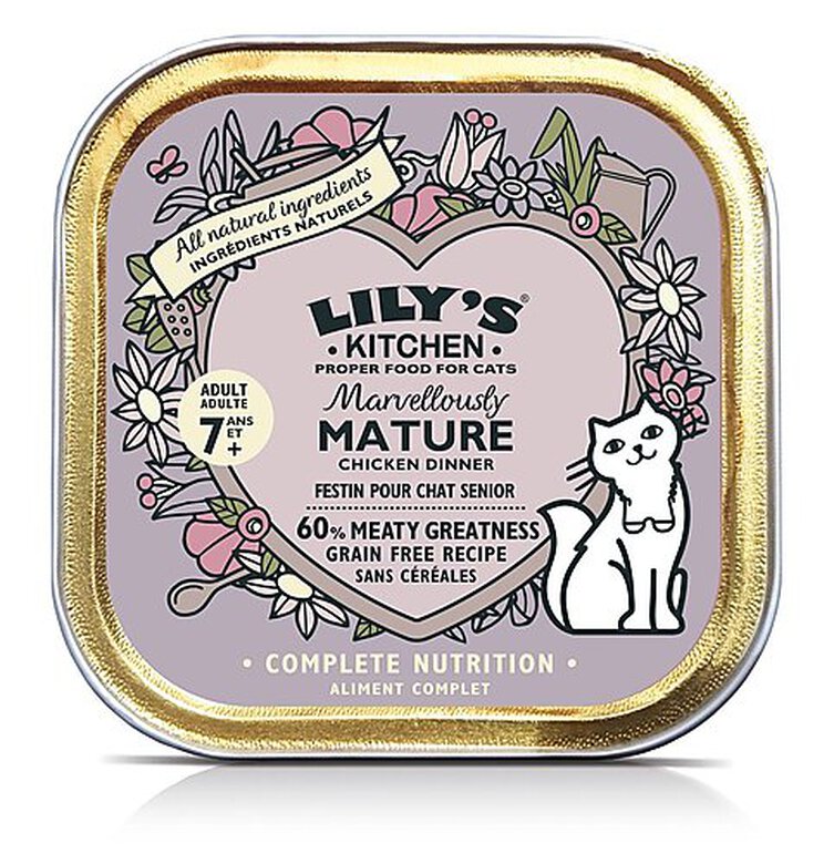 Lily's Kitchen - Barquette Festin au Poulet pour Chats Senior - 85g Image numéro 3 Lily's Kitchen - Barquette Festin au Poulet pour Chats Senior - 85g Image numéro 3