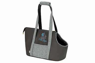 Sac Transport Chat Chien Respirant et Pliable ,Caisse de Transport Chat  avec Bandoulière Réglable 44x28x28cm Grise