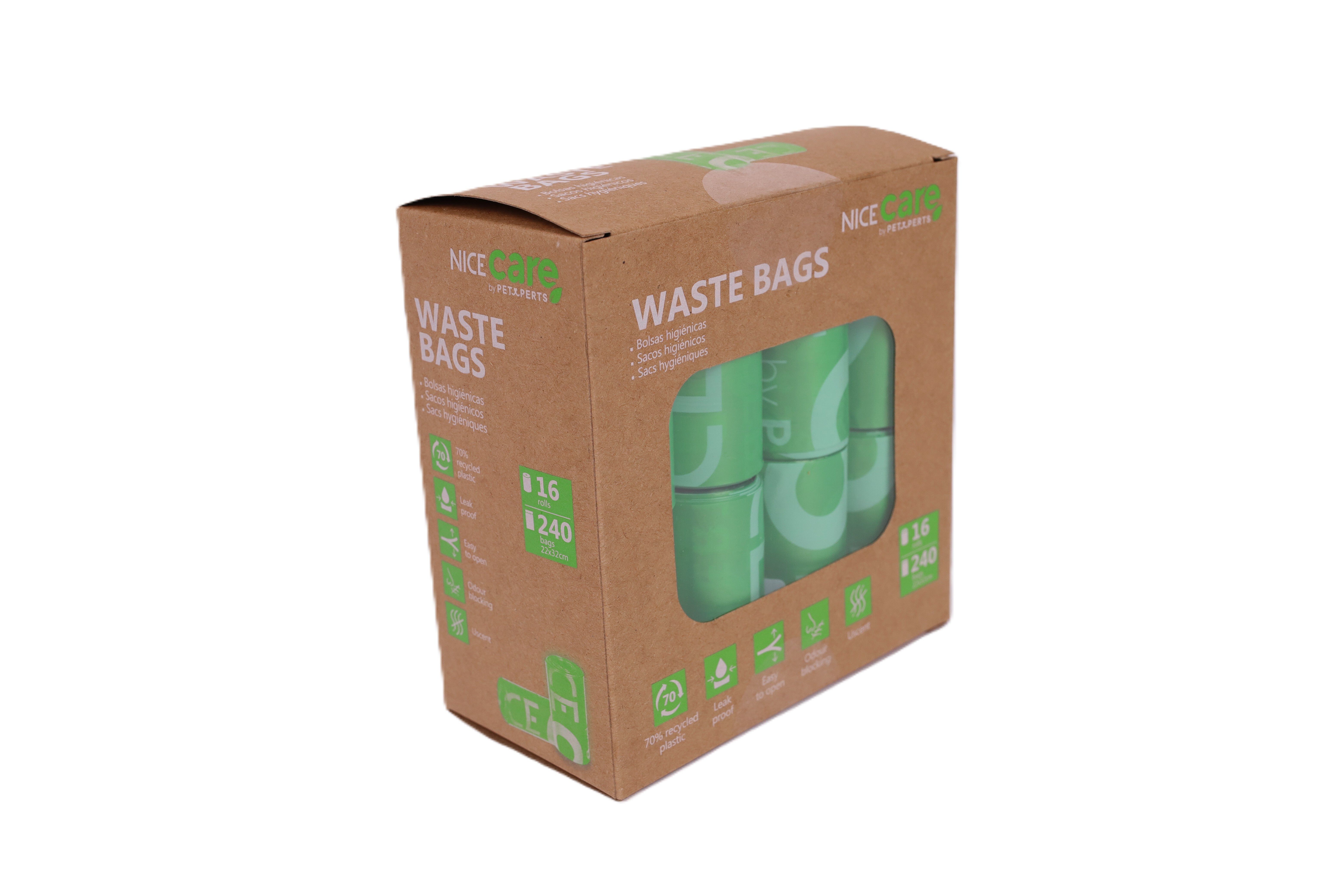 Nice Care - Sacs de Propret&eacute; Biod&eacute;gradable - 16 rouleaux de 15 sacs Image num&eacute;ro 3