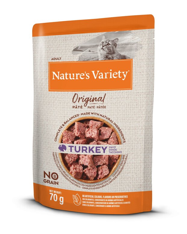 Nature's Variety - Pâtée Original à la Dinde pour Chat - 70g Image numéro 1 Nature's Variety - Pâtée Original à la Dinde pour Chat - 70g Image numéro 1