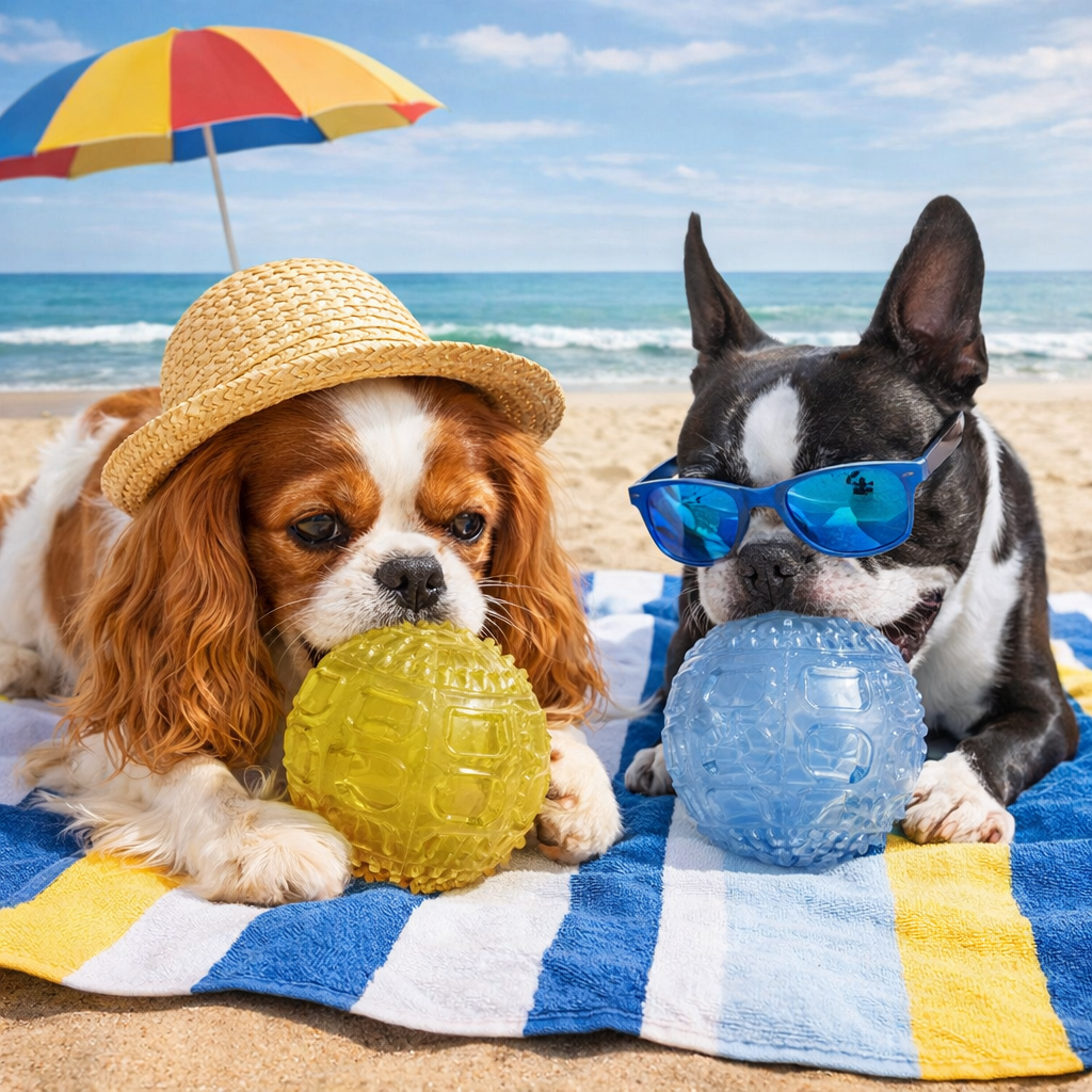 Summer Vibes - Balle Sonore pour Chiens - 7cm Image num&eacute;ro 9