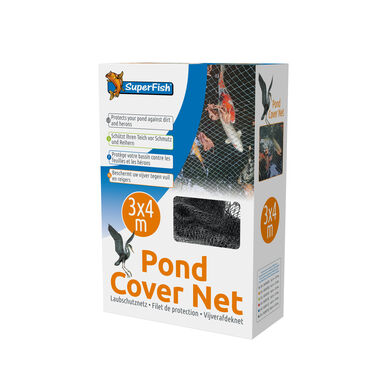 Superfish - Filet de Protection 3x4m +10 Piquets pour Bassin